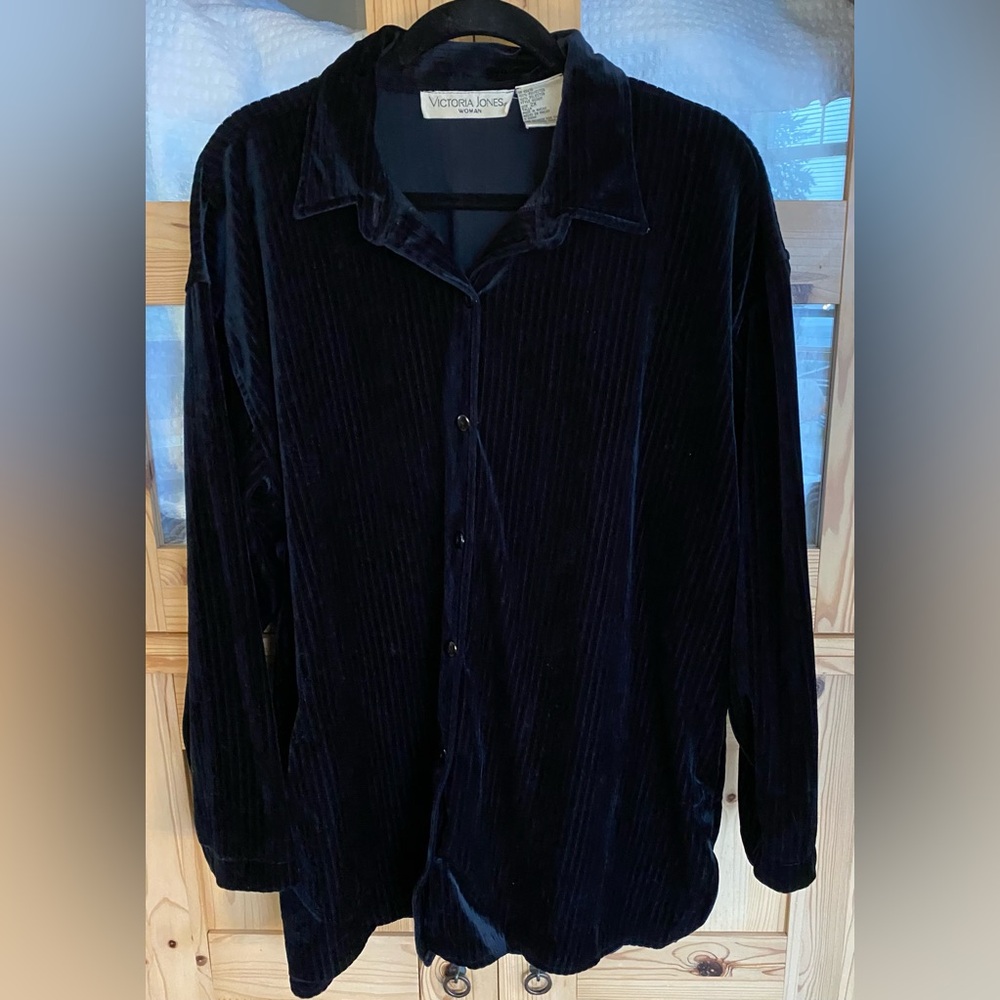 Victoria Jones Woman Midnight Blue Teddy Jacket